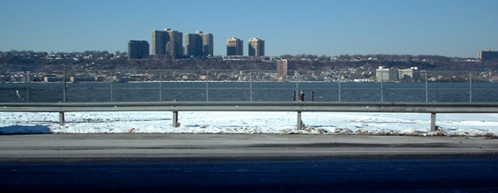 The Hudson River seen from
Harlem, NYC