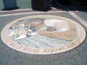 Aquacade walkway plaque