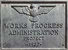 WPA plaque